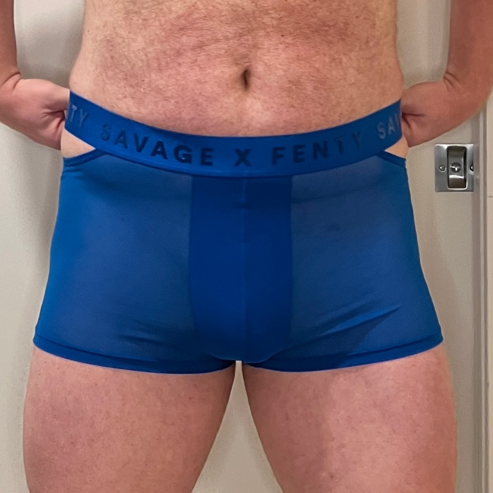 Savage X Fenty Vibrant Blue Mesh Boxer Briefs